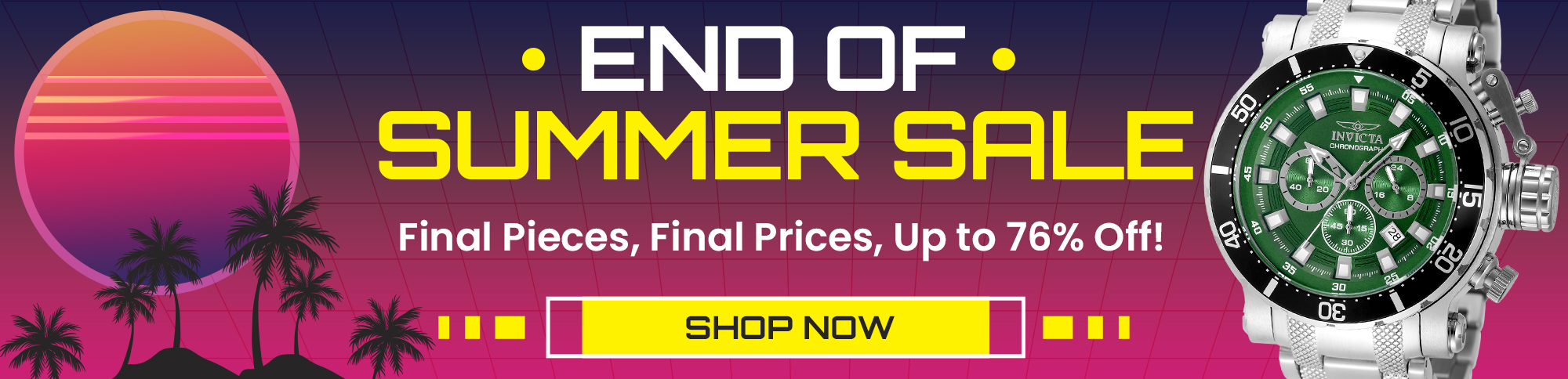 Invicta Watch Banner