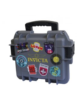 Invicta Watch Box Grey - 3 Slot DC3PATCH