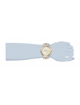 Invicta Bolt 34126 Reloj de Hombre - Movimiento de Cuarzo - Acero Inoxidable con Esfera Plateada - 50 mm