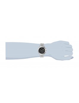 Invicta Speedway 30989 Reloj de Hombre - Movimiento de Cuarzo - Acero Inoxidable con Esfera Negra - 39 mm