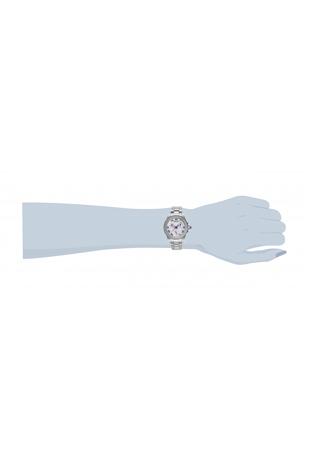 Invicta Angel 28473 Relógio Feminino - Movimento de Quartzo - Aço Inoxidável com Mostrador Branco - 34 mm