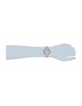 Invicta Angel 28473 Relógio Feminino - Movimento de Quartzo - Aço Inoxidável com Mostrador Branco - 34 mm