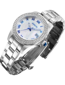 Invicta Angel 36069 Orologio da Donna - Movimento al Quarzo - Acciaio Inossidabile con Quadrante Perla - 34 mm