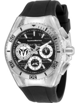 TechnoMarine Cruise TM-118129 Naisten kello - Kvartsikoneisto - Ruostumaton teräs mustalla kellotaululla - 40 mm