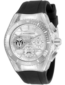 TechnoMarine Cruise TM-118131 Reloj de mujer - Movimiento de cuarzo - Acero inoxidable con esfera plateada - 40 mm