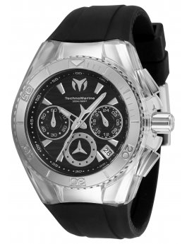 TechnoMarine Cruise TM-120034 Orologio da Donna - Movimento al Quarzo - Acciaio Inossidabile con Quadrante Nero - 40 mm