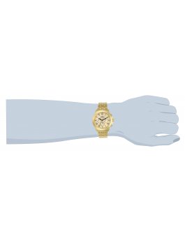 Invicta Specialty 21658 Relógio Masculino - Movimento de Quartzo - Aço Inoxidável com Mostrador Dourado - 44 mm