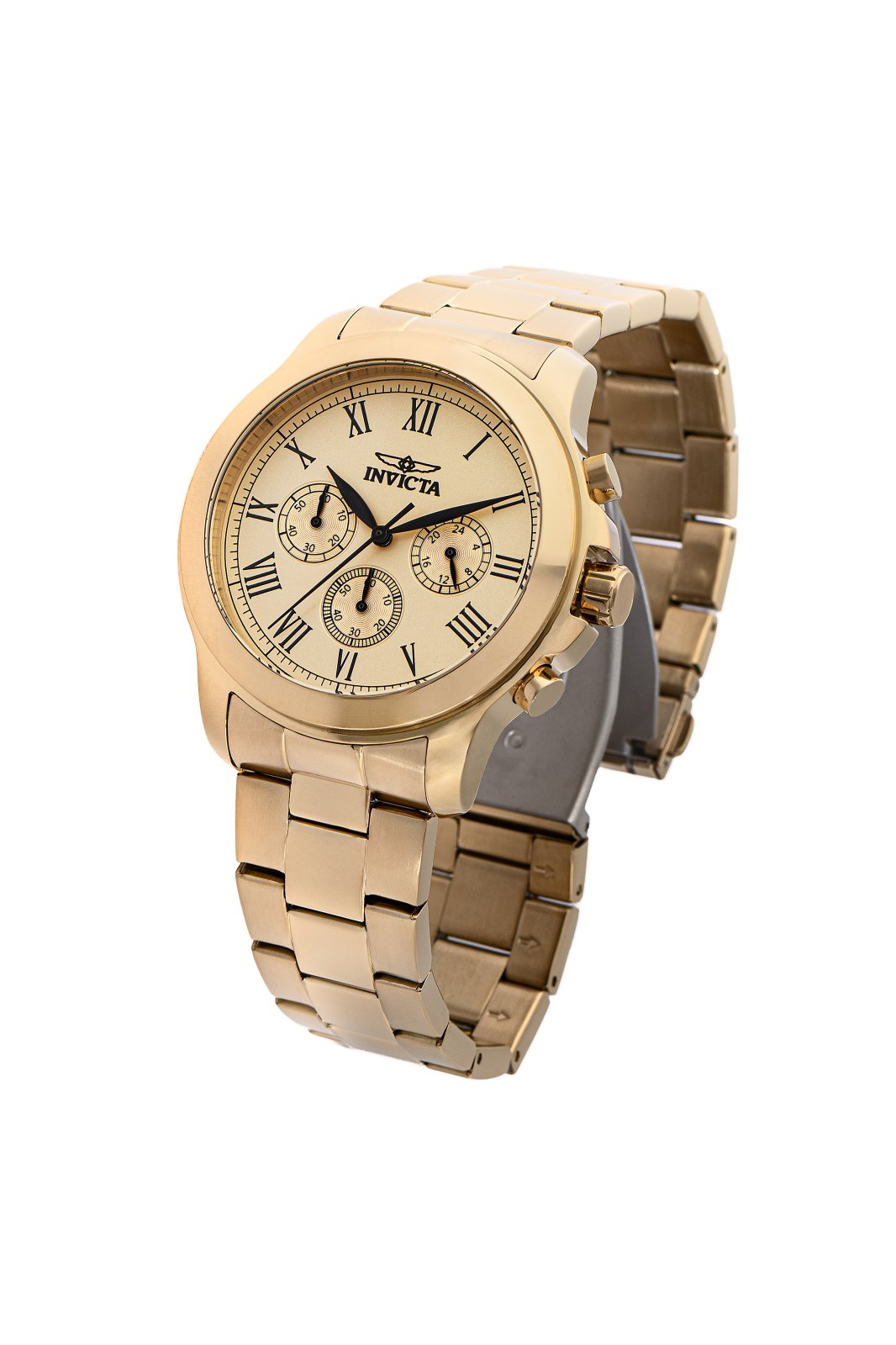 Invicta Specialty 21658 Men's Watch - Quartz Movement - Stainless Steel with Gold Dial - 44 mm