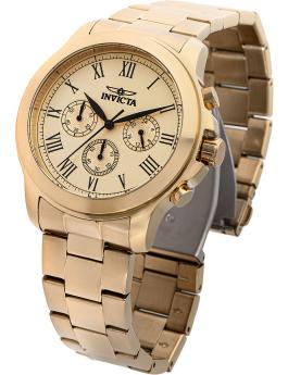 Invicta Specialty 21658 Men's Watch - Quartz Movement - Stainless Steel with Gold Dial - 44 mm