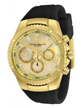 TechnoMarine Manta TM-220072 Orologio da Donna - Movimento al Quarzo - Acciaio Inossidabile con Quadrante Dorato - 40 mm