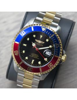 Invicta Pro Diver 34043 Relógio Masculino - Movimento Automático - Aço Inoxidável com Mostrador Preto - 47 mm