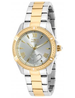Invicta Angel 20323 Women's Watch - Quartz Movement - Stainless Steel with Silver Dial - 35 mm