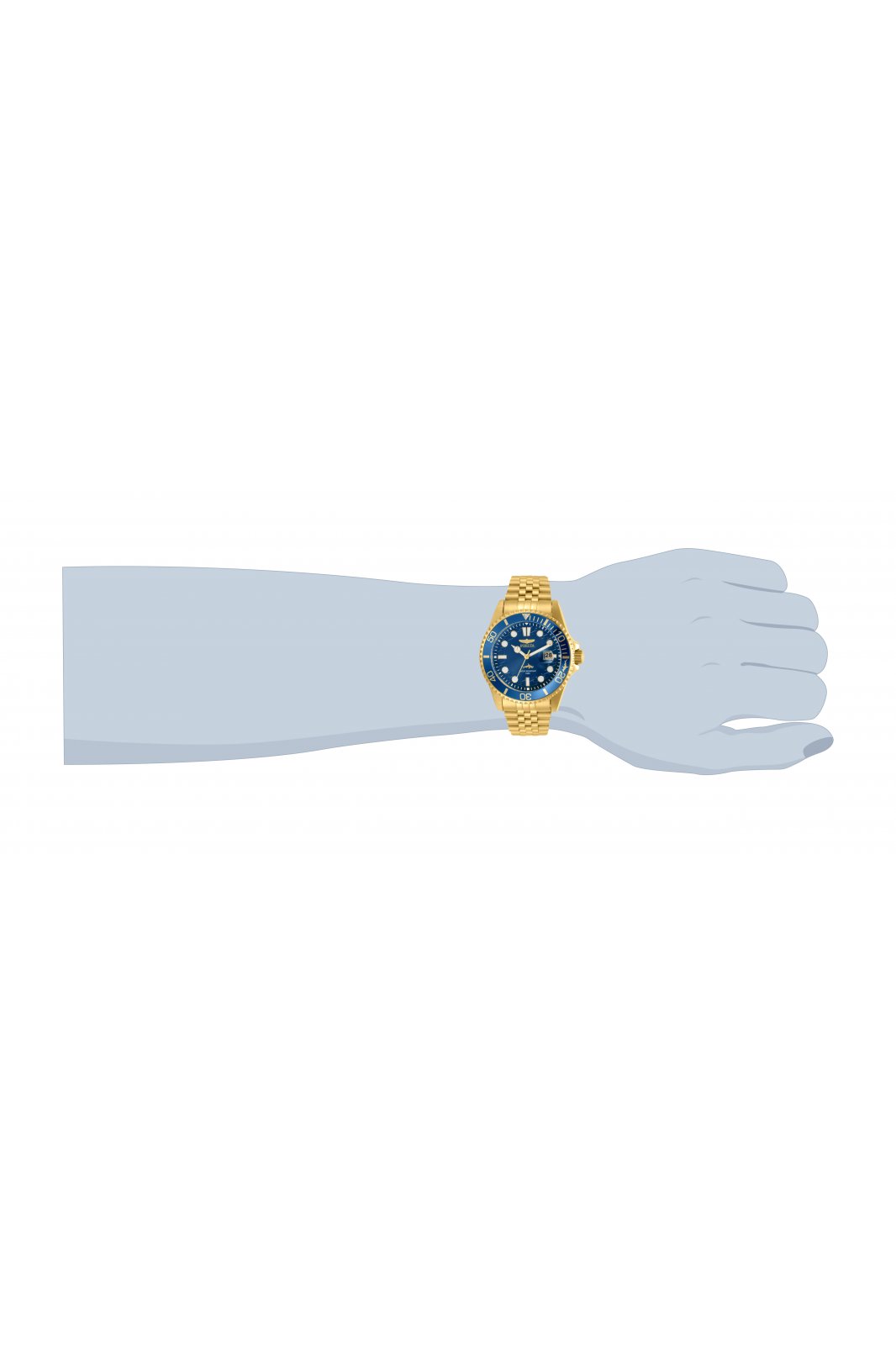 Invicta Pro Diver 30612 Reloj para Hombre - Movimiento de Cuarzo - Acero Inoxidable con Esfera Azul - 43 mm