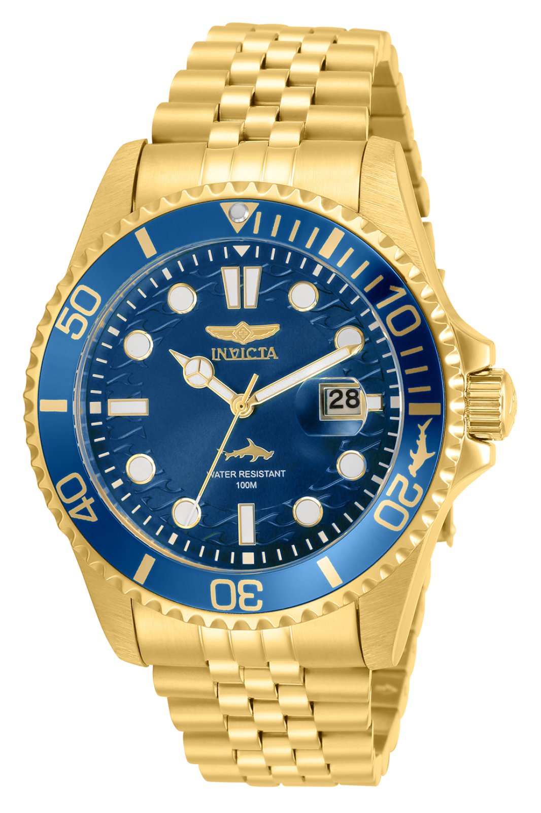 Invicta Pro Diver 30612 Reloj para Hombre - Movimiento de Cuarzo - Acero Inoxidable con Esfera Azul - 43 mm