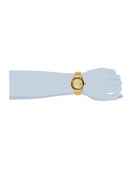 Invicta Pro Diver 30613 Reloj de Hombre - Movimiento de Cuarzo - Acero Inoxidable con Esfera Dorada - 43 mm