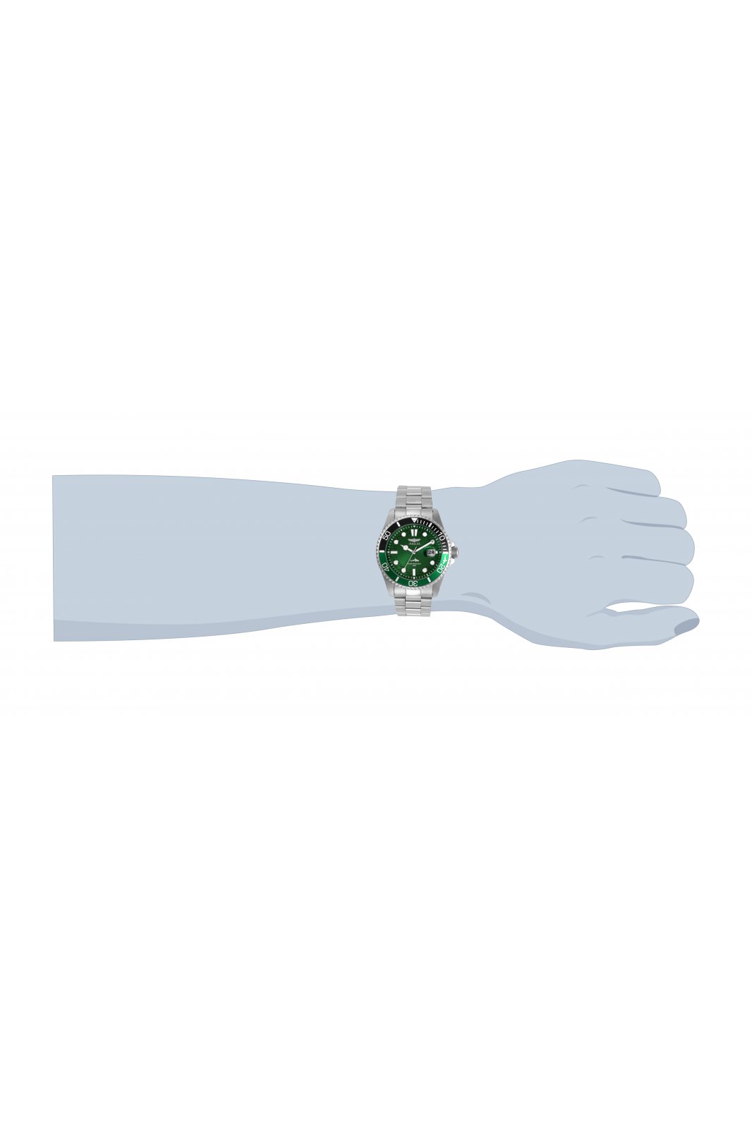 Invicta Pro Diver 30808 Reloj de Hombre - Movimiento de Cuarzo - Acero Inoxidable con Esfera Verde - 43 mm