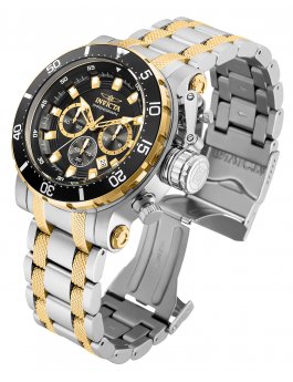 Invicta Coalition Forces 32712 Orologio da Uomo - Movimento al Quarzo - Acciaio Inossidabile con Quadrante Nero - 52 mm