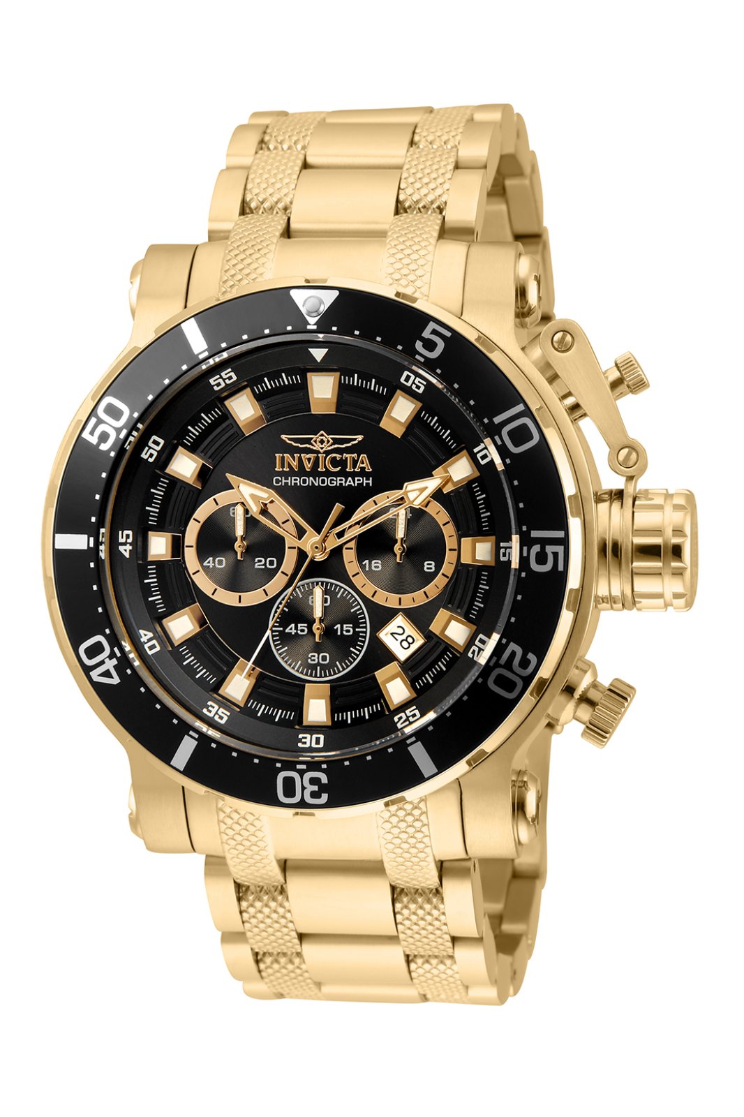Invicta Coalition Forces 32720 Men's Watch - Quartz Movement - Stainless Steel with Black Dial - 52 mm