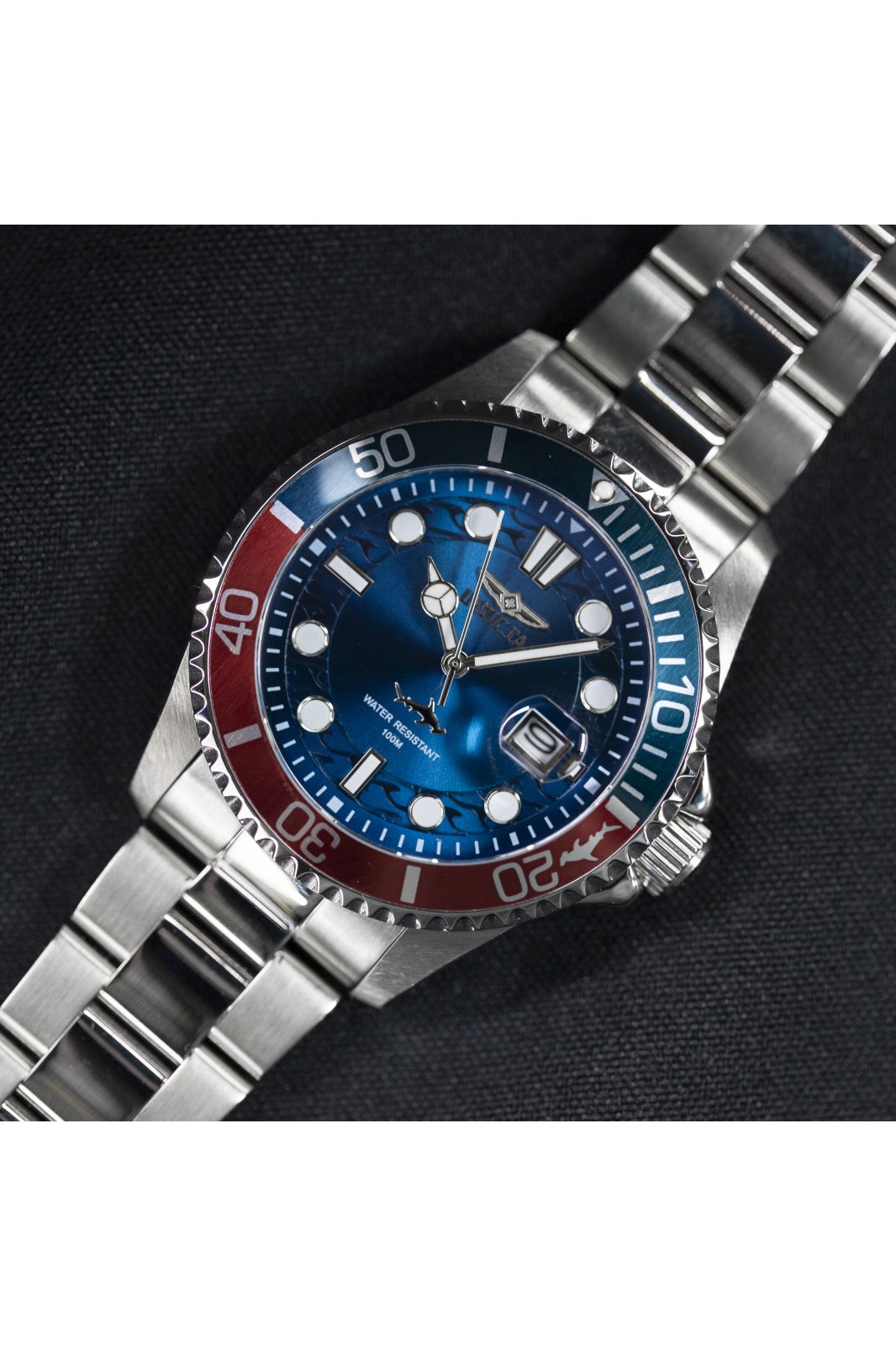 Invicta Pro Diver 30951 Men's Watch - Quartz Movement - Stainless Steel with Blue Dial - 43 mm