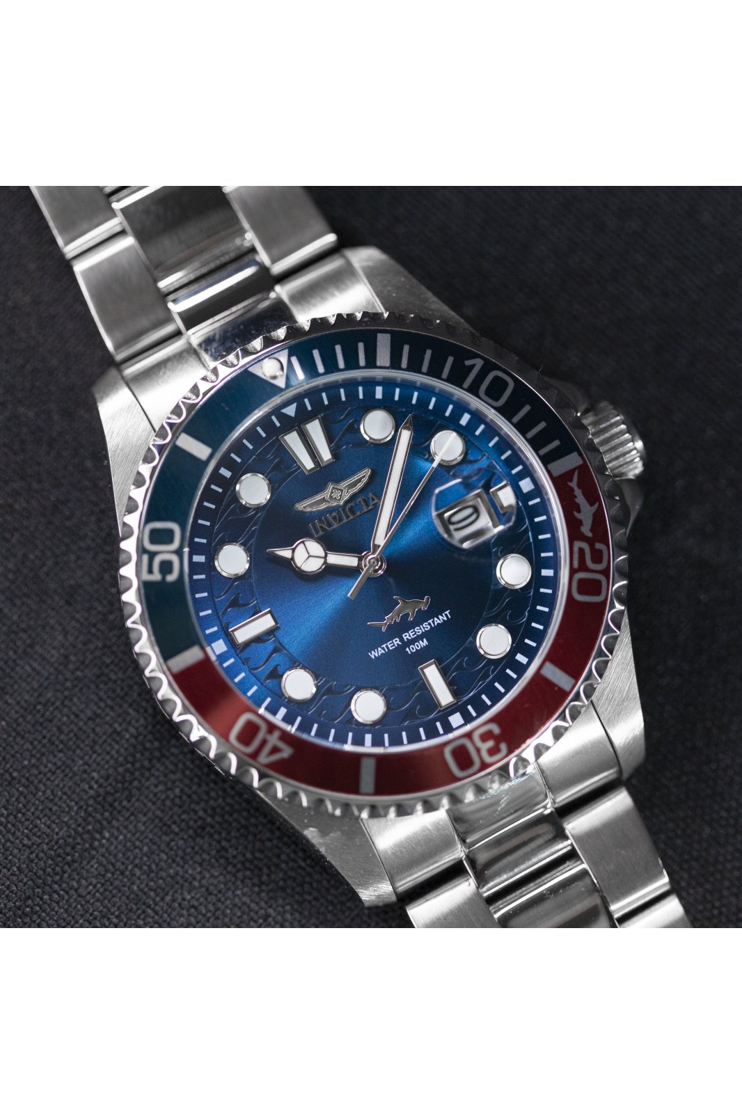 Invicta Pro Diver 30951 Men's Watch - Quartz Movement - Stainless Steel with Blue Dial - 43 mm