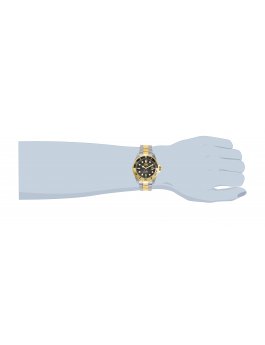 Invicta Pro Diver 30944 Herrenuhr - Quarzwerk - Edelstahl mit schwarzem Zifferblatt - 43 mm