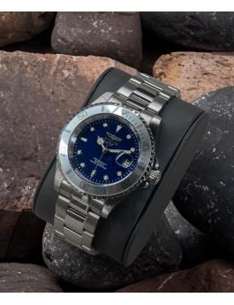 Invicta Pro Diver 34023 Herenhorloge - Quartz Uurwerk - Roestvrij Staal met Blauwe Wijzerplaat - 40 mm