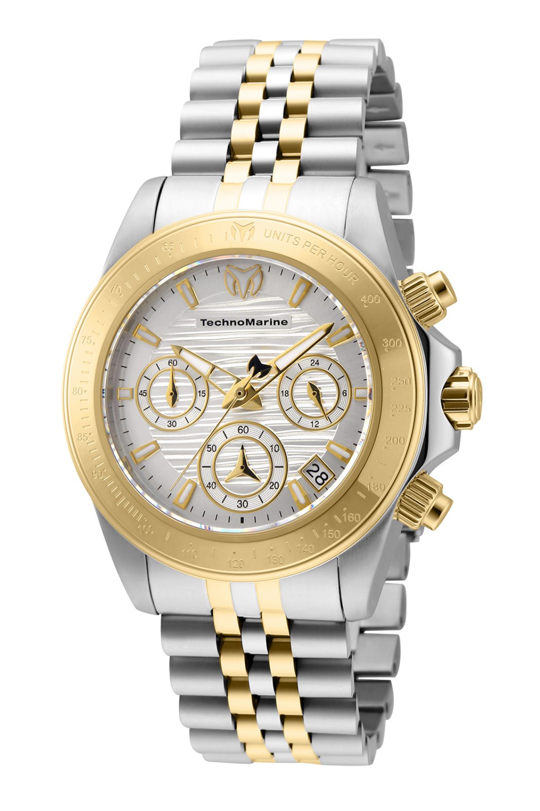 TechnoMarine Manta TM-219027 Damenuhr - Quarzwerk - Edelstahl mit silbernem Zifferblatt - 38 mm