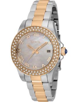 Invicta Angel 36076 Orologio da Donna - Movimento al Quarzo - Acciaio Inossidabile con Quadrante in Perla - 34 mm