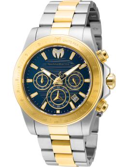 TechnoMarine Manta TM-219003 Relógio Masculino - Movimento de Quartzo - Aço Inoxidável com Mostrador Azul - 42 mm