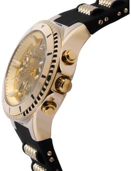 Invicta BLU 36909 Relógio Feminino - Movimento de Quartzo - Aço Inoxidável com Mostrador Dourado - 39 mm