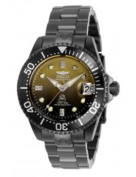 Invicta Pro Diver 34776 Watch - Automatic Movement - Stainless Steel with Yellow Dial - 38 mm - With 6 diamonds