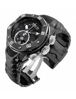 Invicta Reserve 33373 Men's Watch - Quartz Movement - Stainless Steel with Black Dial - 54 mm