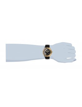 Invicta Specialty 35681 Montre Homme - Mouvement Quartz - Acier Inoxydable avec Cadran Noir - 45 mm