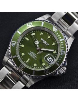 Invicta Pro Diver 35690 Reloj de Hombre - Movimiento Automático - Acero Inoxidable con Esfera Verde - 40 mm