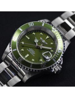 Invicta Pro Diver 35690 Reloj de Hombre - Movimiento Automático - Acero Inoxidable con Esfera Verde - 40 mm