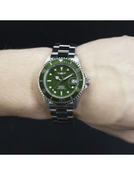Invicta Pro Diver 35690 Reloj de Hombre - Movimiento Automático - Acero Inoxidable con Esfera Verde - 40 mm