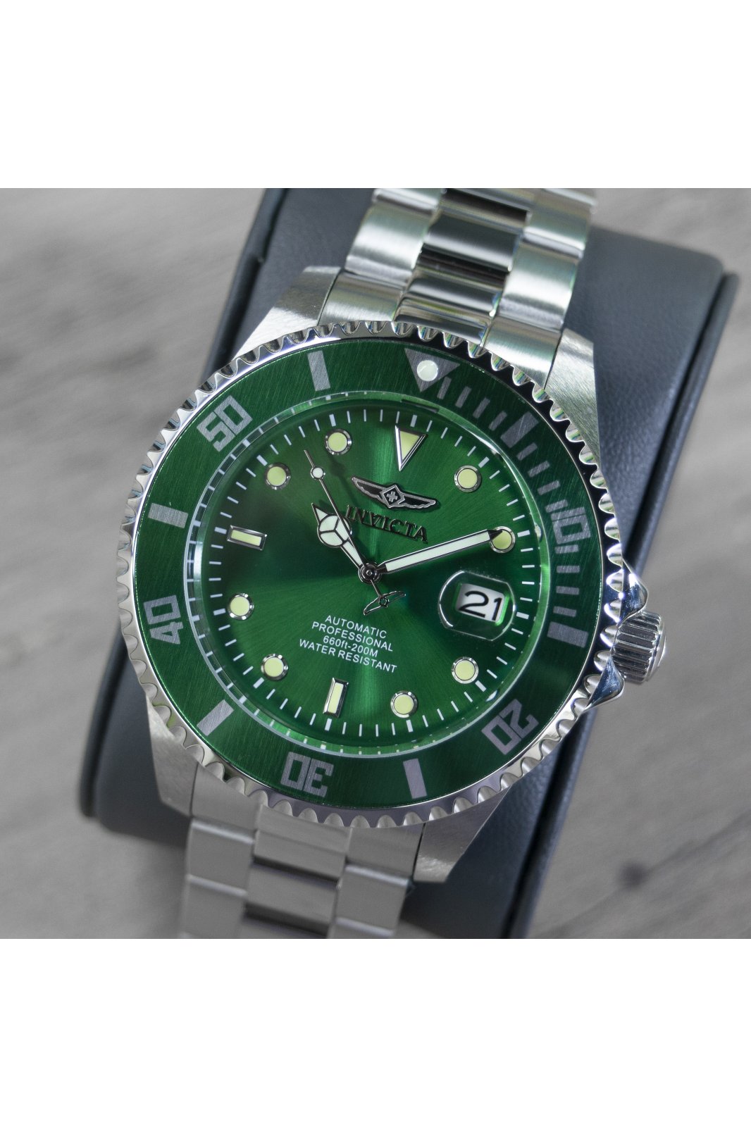 Invicta Specialty 47398 – Orologio Uomo 43mm, Acciaio, Quadrante Verde, Movimento Quarzo, Impermeabile 5 Bar