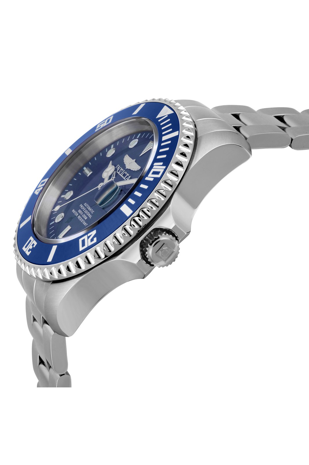 Invicta Pro Diver 35721 Moška ura - Avtomatski mehanizem - Nerjaveče jeklo z modrim številčnico - 47 mm