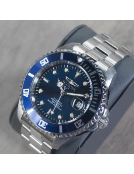 Invicta Pro Diver 35721 Moška ura - Avtomatski mehanizem - Nerjaveče jeklo z modrim številčnico - 47 mm