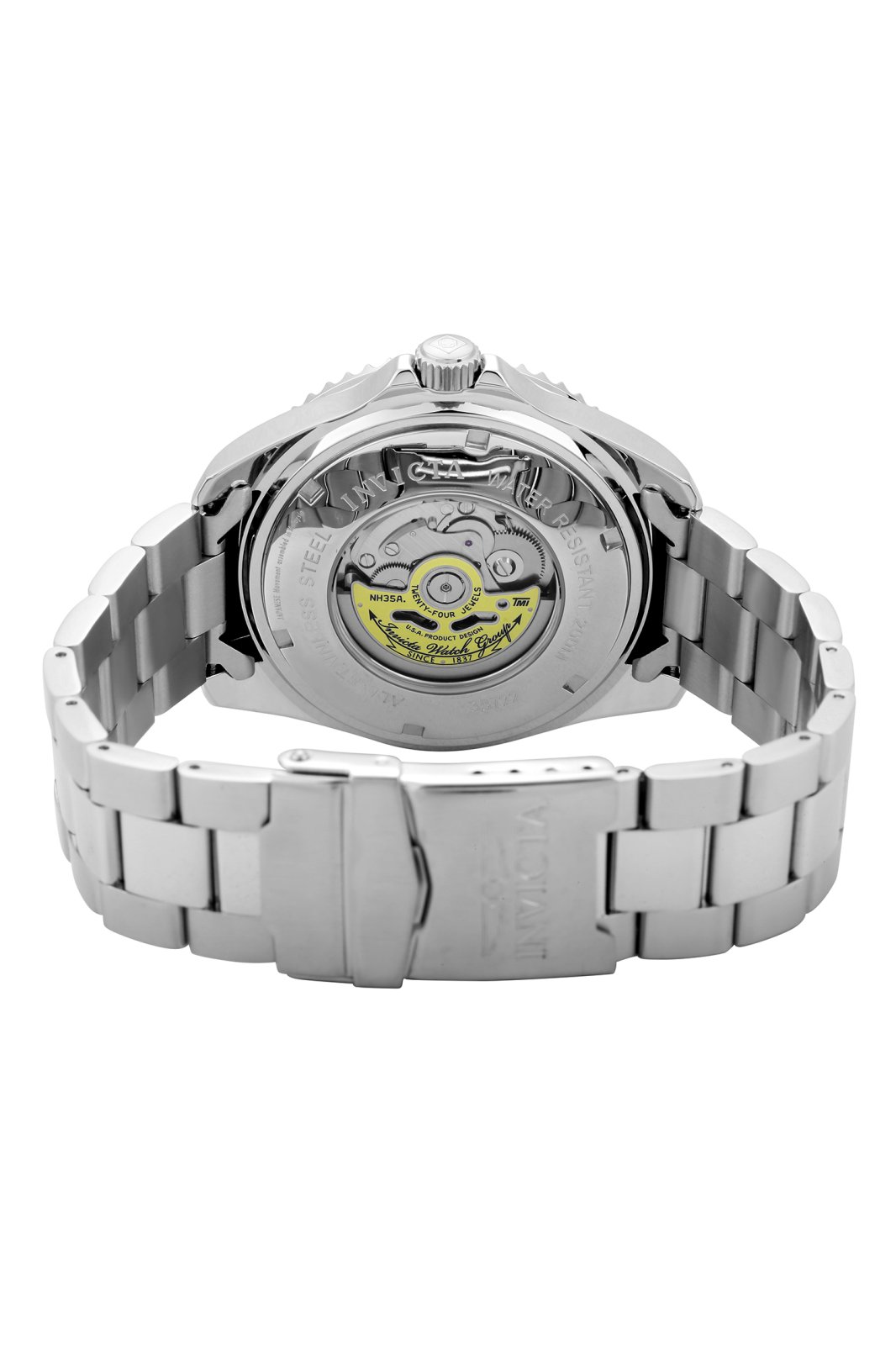 Invicta Pro Diver 35722 Moška ura - Samodejni mehanizem - Nerjaveče jeklo z rdečim številčnico - 47 mm