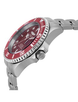 Invicta Pro Diver 35722 Moška ura - Samodejni mehanizem - Nerjaveče jeklo z rdečim številčnico - 47 mm