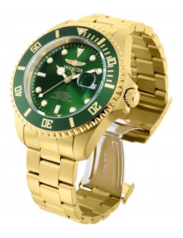 Invicta Pro Diver 35724 Reloj para Hombre - Movimiento Automático - Acero Inoxidable con Esfera Verde - 47 mm