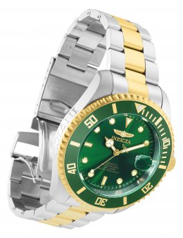 Invicta Pro Diver 35727 Relógio Masculino - Movimento Automático - Aço Inoxidável com Mostrador Verde - 47 mm