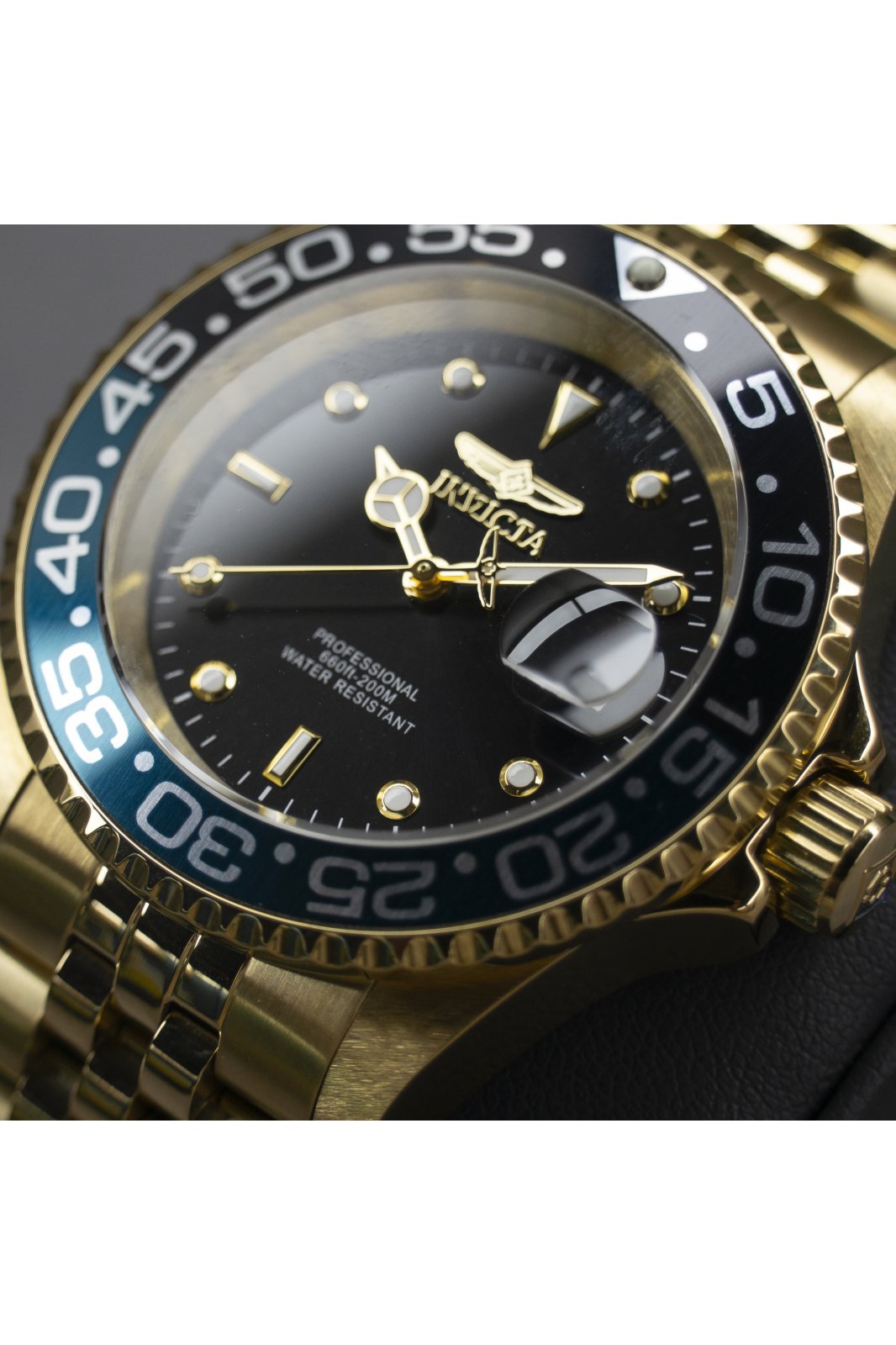 Invicta Pro Diver 36043 Reloj para Hombre - Movimiento de Cuarzo - Acero Inoxidable con Esfera Negra - 40 mm