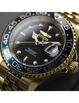 Invicta Pro Diver 36043 Reloj para Hombre - Movimiento de Cuarzo - Acero Inoxidable con Esfera Negra - 40 mm