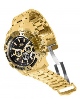 Invicta Pro Diver - SCUBA 24855 Reloj para Hombre - Movimiento de Cuarzo - Acero Inoxidable con Esfera Negra - 51 mm