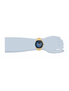 Invicta Pro Diver - SCUBA 24856 Herrenuhr - Quarzwerk - Edelstahl mit blauem Zifferblatt - 51 mm