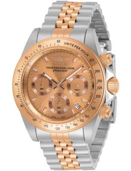 Invicta Speedway 30994 Reloj de Hombre - Movimiento de Cuarzo - Acero Inoxidable con Esfera de Oro Rosa - 39 mm