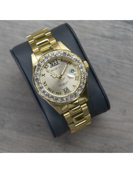 Invicta Pro Diver 15252 Women's Watch - Quartz Movement - Stainless Steel with Gold Dial - 38 mm