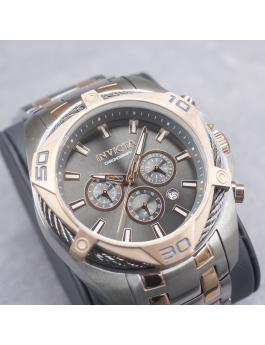 Invicta Bolt 34135 Reloj de Hombre - Movimiento de Cuarzo - Acero Inoxidable con Esfera Gris - 50 mm